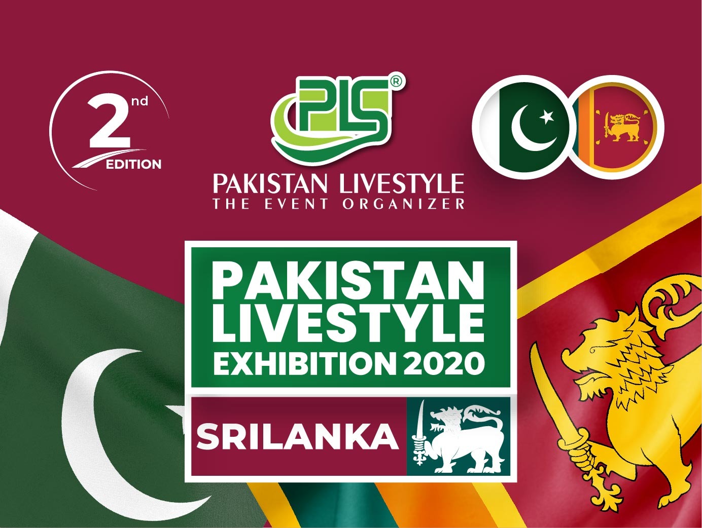 Colombo srilanka exhibition-2020 marketing flag