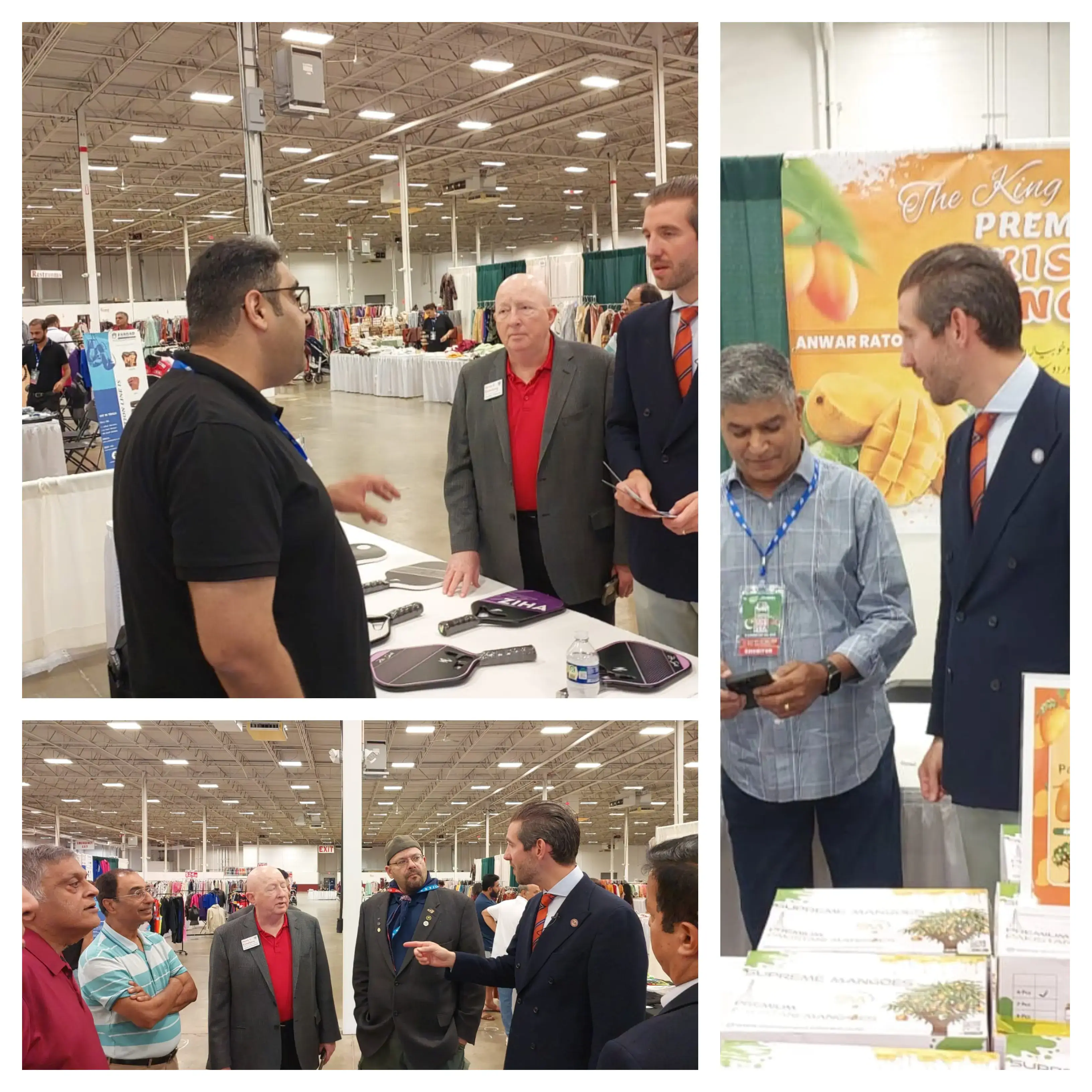 Business professionals engaging in B2B discussions at the Pakistan Livestyle Expo USA 2025